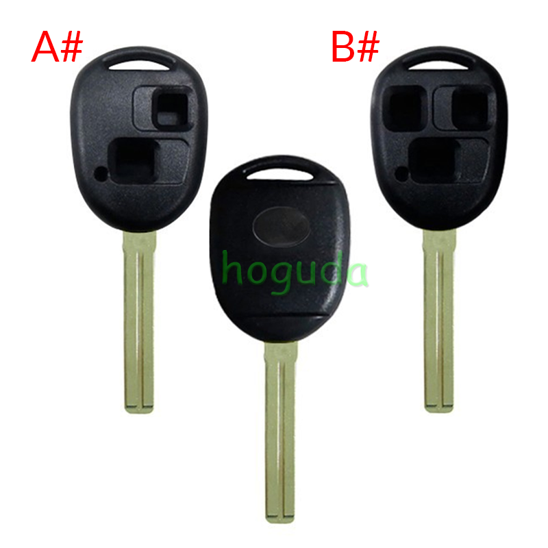 For High quality GTL Toyota 2/3 button remote key blank with TOY40 blade