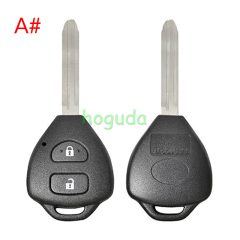 For high quality GTL Toyota 2/2+1/3/3+1 button remote key blank with TOY43 blade enhanced version