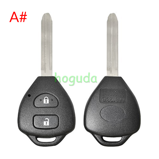 For high quality GTL Toyota 2/2+1/3/3+1 button remote key blank with TOY43 blade enhanced version