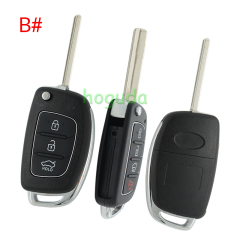 For Hyundai 2+1/3/3+1 button remote key blank with HY20 key blade