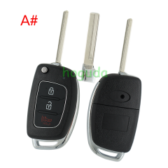 For Hyundai 2+1/3/3+1 button remote key blank with HY20R key blade