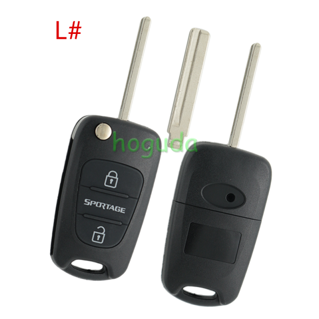 For Hyundai 3 button remote key blank with HY20 left  blade,please choose the key type