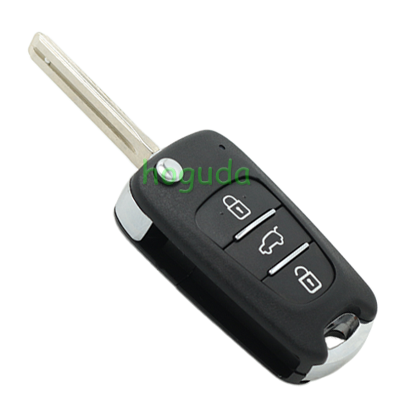 For Hyundai 3 button remote key blank with HY22 blade,please choose the key type