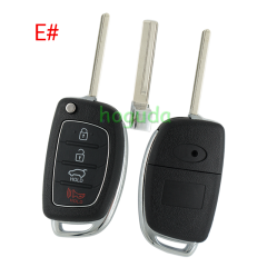 For Hyundai 2+1/3/3+1 button remote key blank with HY20R key blade