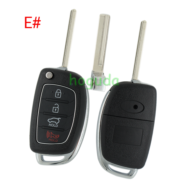 For Hyundai 2+1/3/3+1 button remote key blank with HY20R key blade