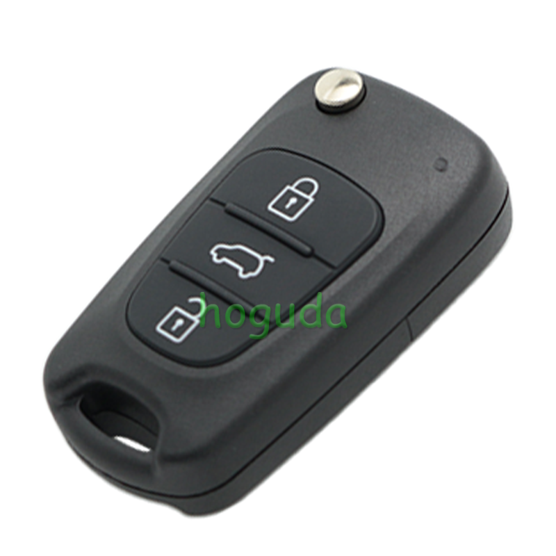 For Hyundai 3 button remote key blank with HY14 left  blade