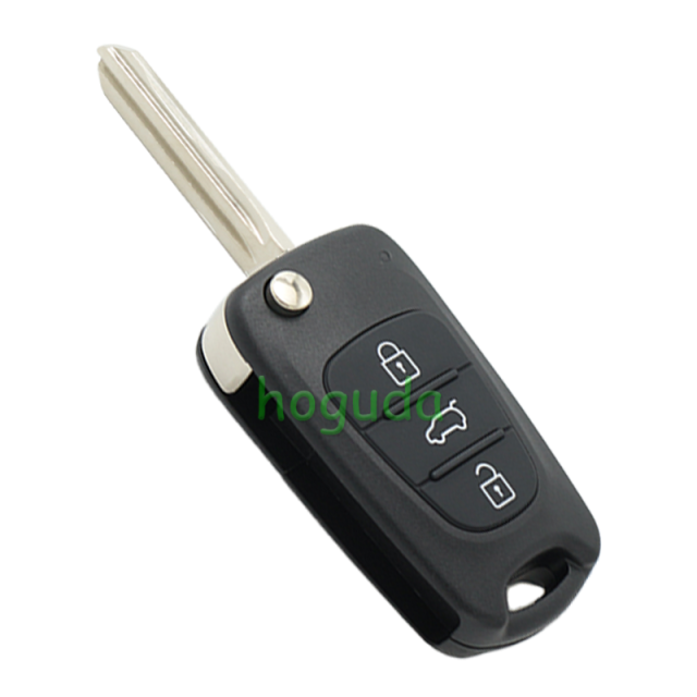 For Hyundai 3 button remote key blank with HY14R right  blade,please choose the key type
