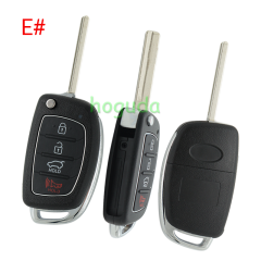 For Hyundai 2+1/3/3+1 button remote key blank with HY20 key blade