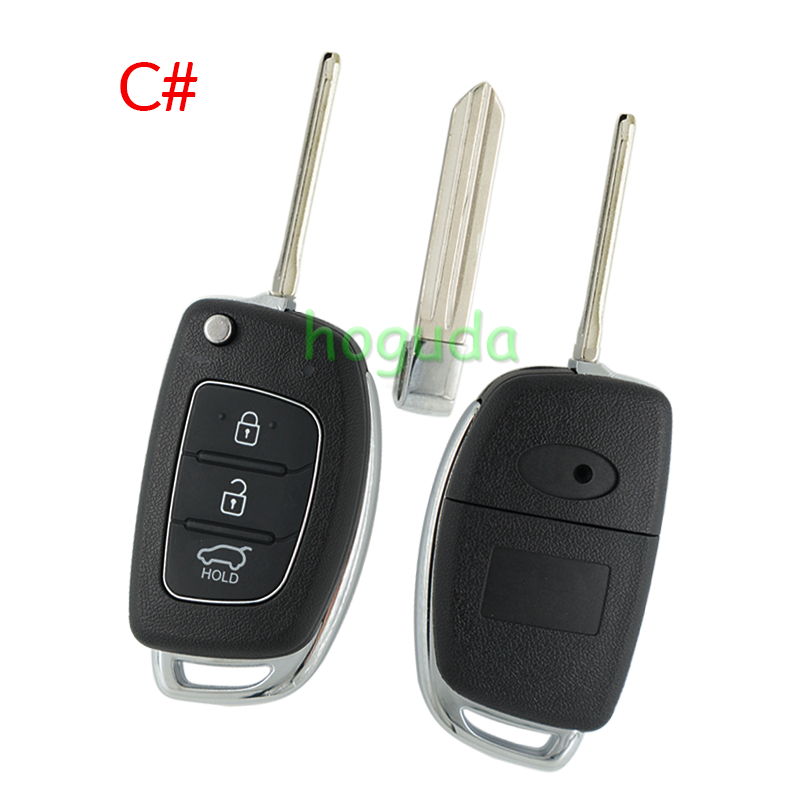 For Hyundai 2+1/3/3+1 button remote key blank with HY14 key blade
