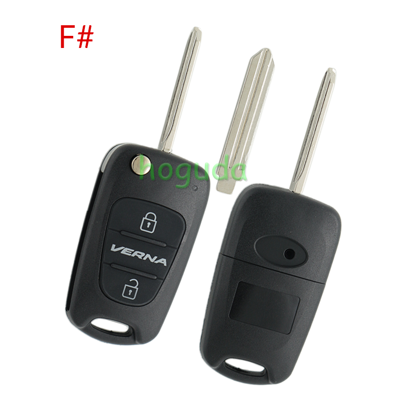For Hyundai 3 button remote key blank with HY14R right  blade,please choose the key type