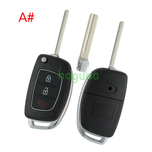 For Hyundai 2+1/3/3+1 button remote key blank with HY20 key blade