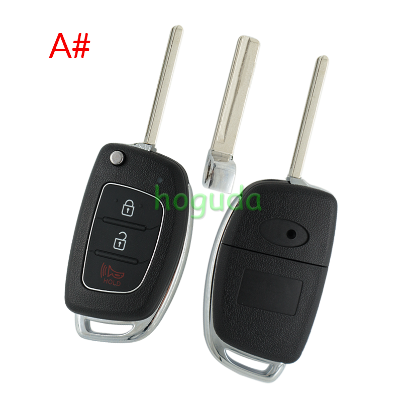For Hyundai 2+1/3/3+1 button remote key blank with HY20 key blade