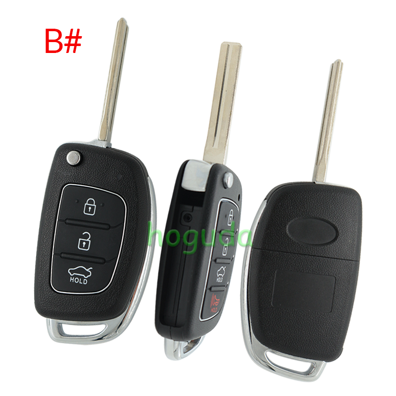 For Hyundai 2+1/3/3+1 button remote key blank with HY22 key blade