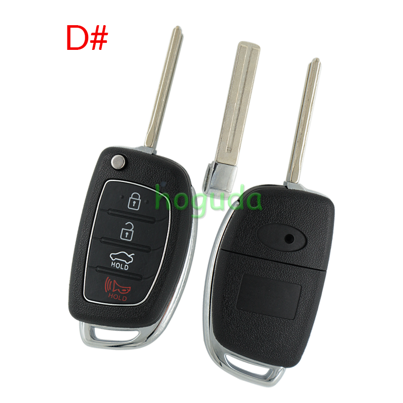 For Hyundai 2+1/3/3+1 button remote key blank with HY22 key blade