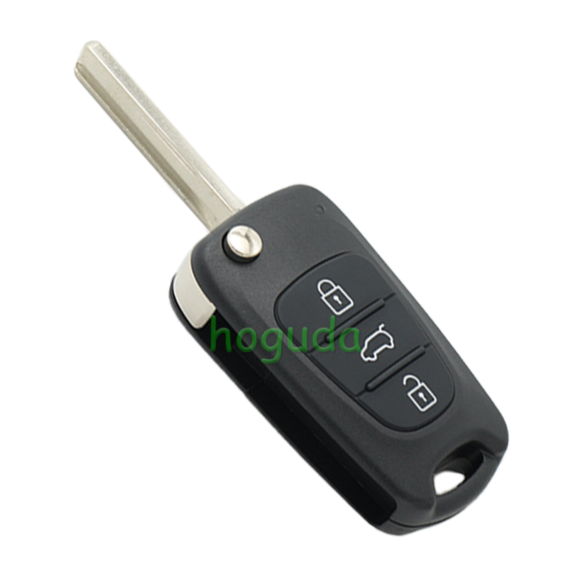 For Hyundai 3 button remote key blank with HY20 left  blade,please choose the key type