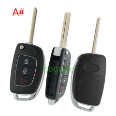 For Hyundai 2+1/3/3+1 button remote key blank with HY22 key blade