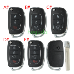 For Hyundai 2+1/3/3+1 button remote key blank with HY20R key blade