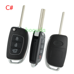 For Hyundai 2+1/3/3+1 button remote key blank with HY20 key blade