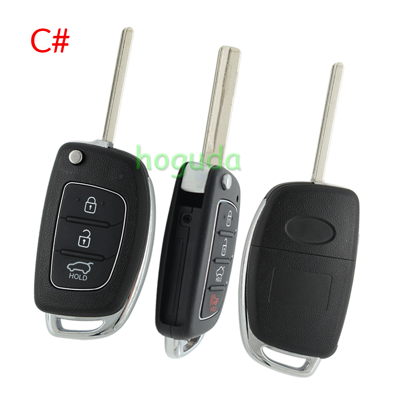 For Hyundai 2+1/3/3+1 button remote key blank with HY20 key blade