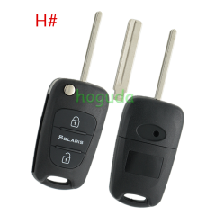 For Hyundai 3 button remote key blank with HY20 left  blade,please choose the key type