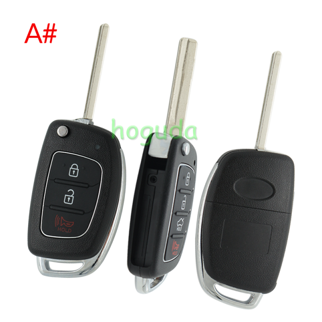 For Hyundai 2+1/3/3+1 button remote key blank with HY20 key blade