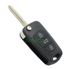 For Hyundai 3 button remote key blank with HY14 left  blade