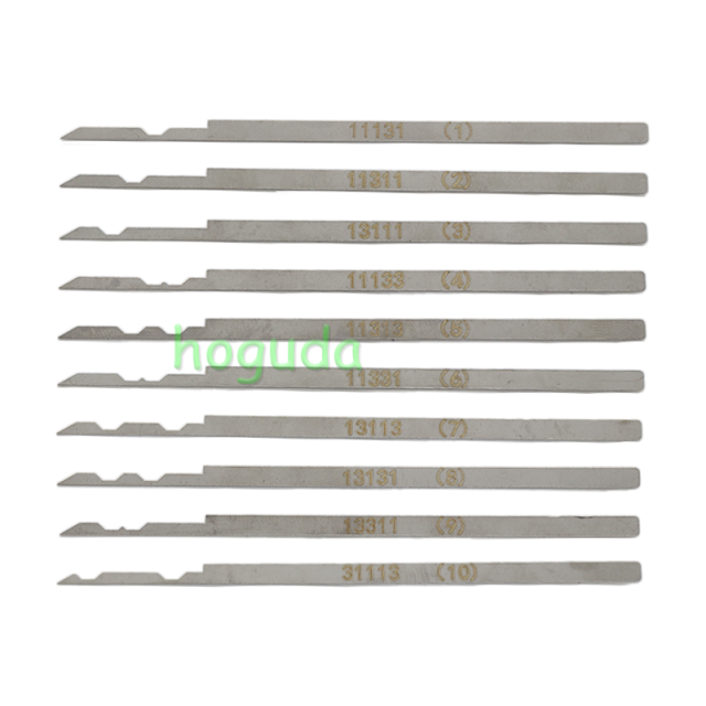 Safe blade lock cylinder (with side column) tool set