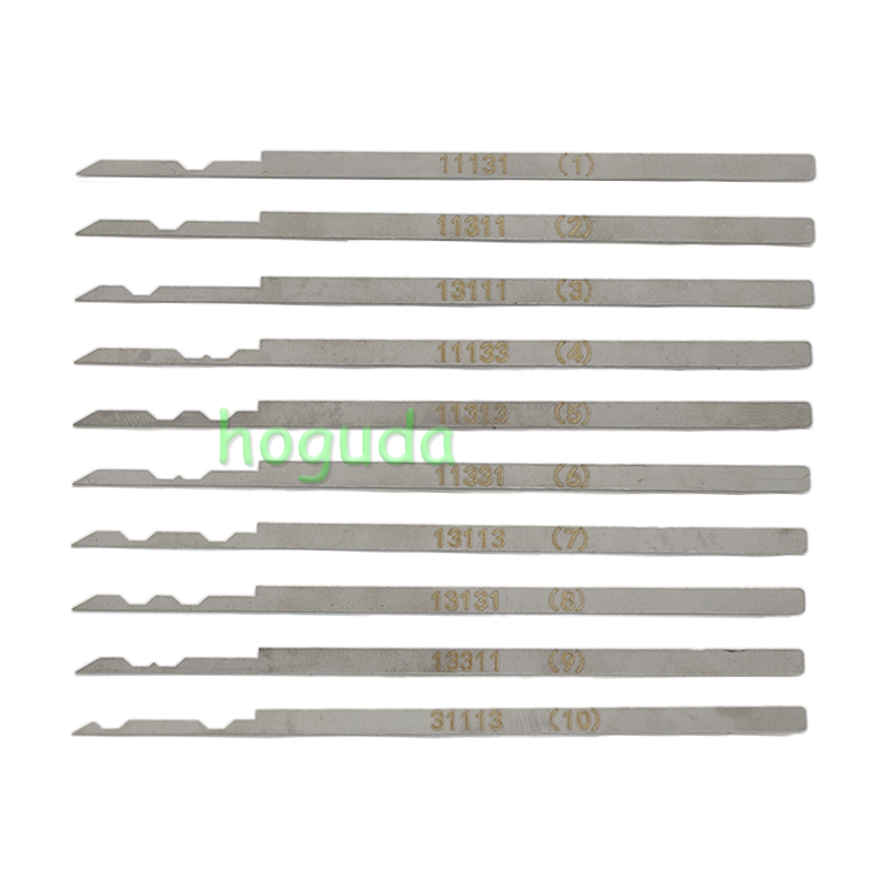 Safe blade lock cylinder (with side column) tool set