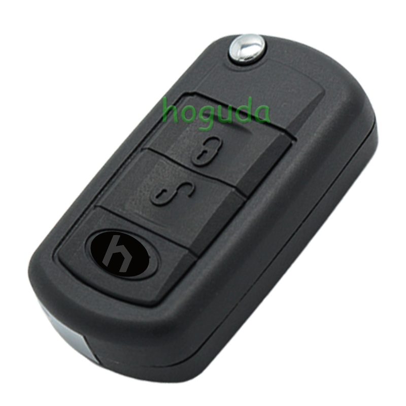 For Landrover 3 button  flip remote key blank with HU92 blade without logo