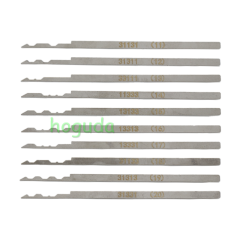Safe blade lock cylinder (with side column) tool set
