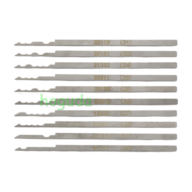 Safe blade lock cylinder (with side column) tool set