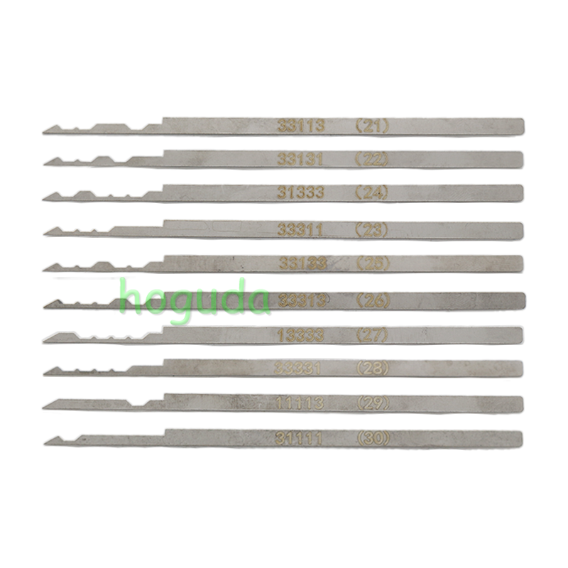 Safe blade lock cylinder (with side column) tool set