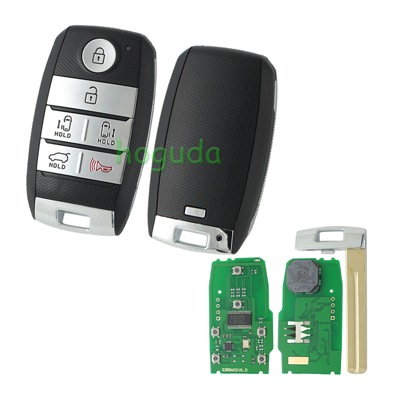 For Kia 5+1 button smart remote key with 433MHz HITAG 3/47 chip  P/N: 95440-A9300 FCC ID: SY5YPFGE06 for Kia Sedona 2015-2021