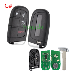 For Jeep Renegade remote key with 4A chip 433Mhz  FCC ID:M3N-40821302