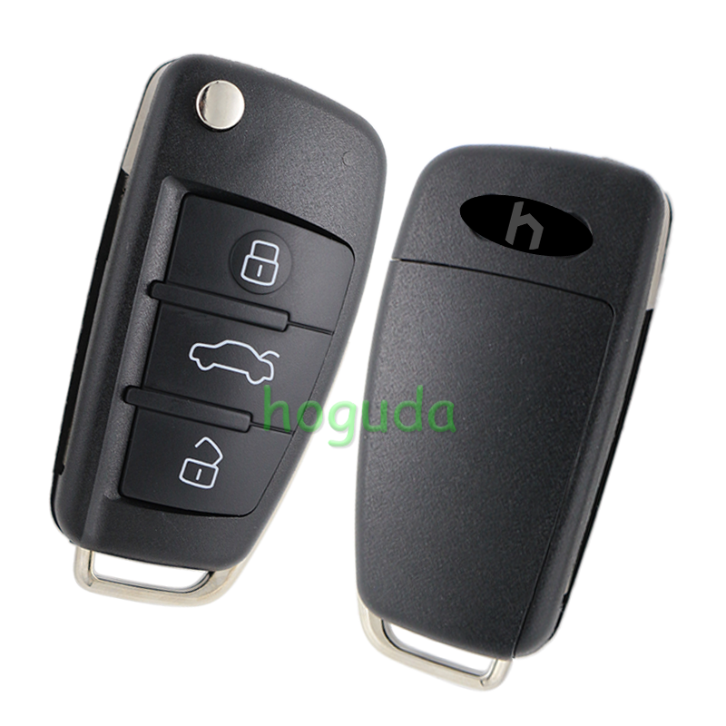 For Audi Q2 Q3 3 button keyless go remote key with MQB48  ID48 (megmos AES)433mhz FCCID:81A837220