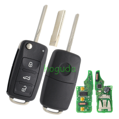 For VW 3 button Keyless-go Remote Key 4.5 AES MQB 433MHZ 5K0959753DF 5K0837202DH 5K0837202BR 5K0837202BN