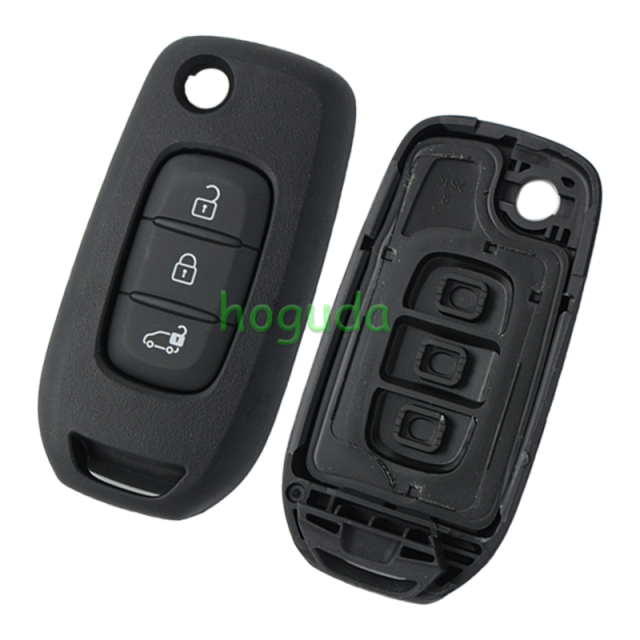 For Original Nissan 3 button remote key with 433mhz PCF7961MTT HITAG AES 4A chip