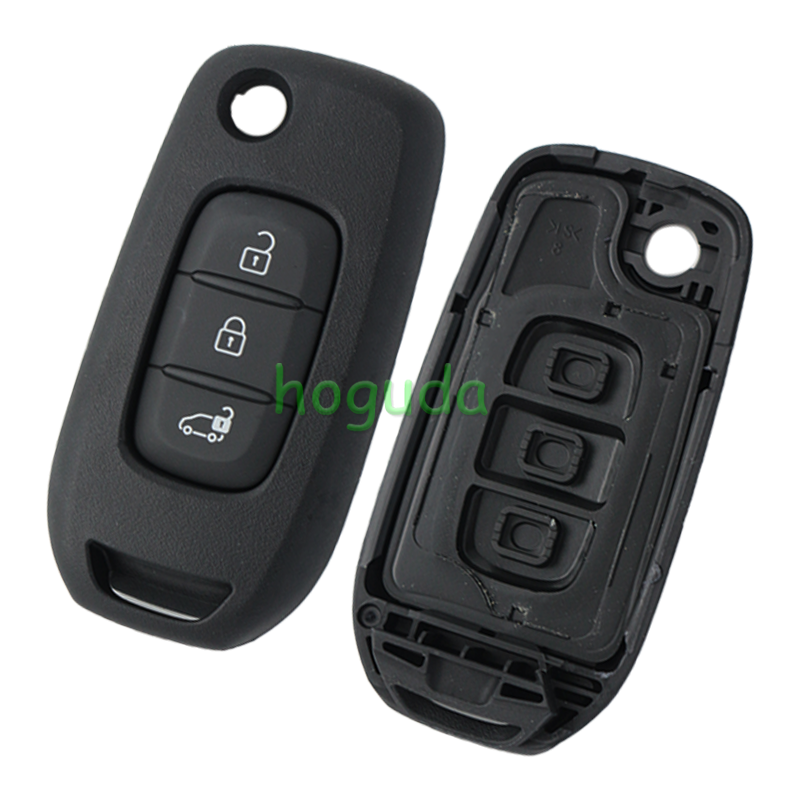 For Original Nissan 3 button remote key with 433mhz PCF7961MTT HITAG AES 4A chip