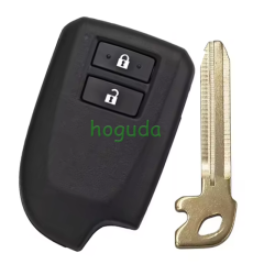 For Toyota Yaris 2 button Smart Remote Key with 433MHz 8A Chip Model: BF2EK 89904-52511 89904-52512