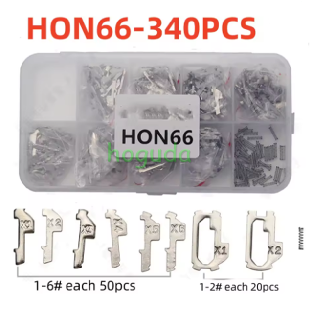 For Honda 340PCS HON66 Lock Reed Auto Lock Repair Accesories Locksmith Tool small one1-6# each 50pcs big one 1-2# each 20pcs