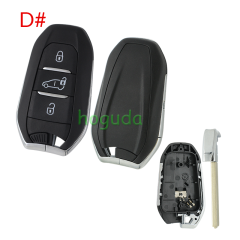 For Peugeot 3 button remote key blank with VA2 blade without logo.Please choose the button.