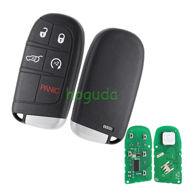 For Chrysler Grand Cherokee 4+1 button remote key with 433MHz ID46 Chip FCCID:M3N40821302
