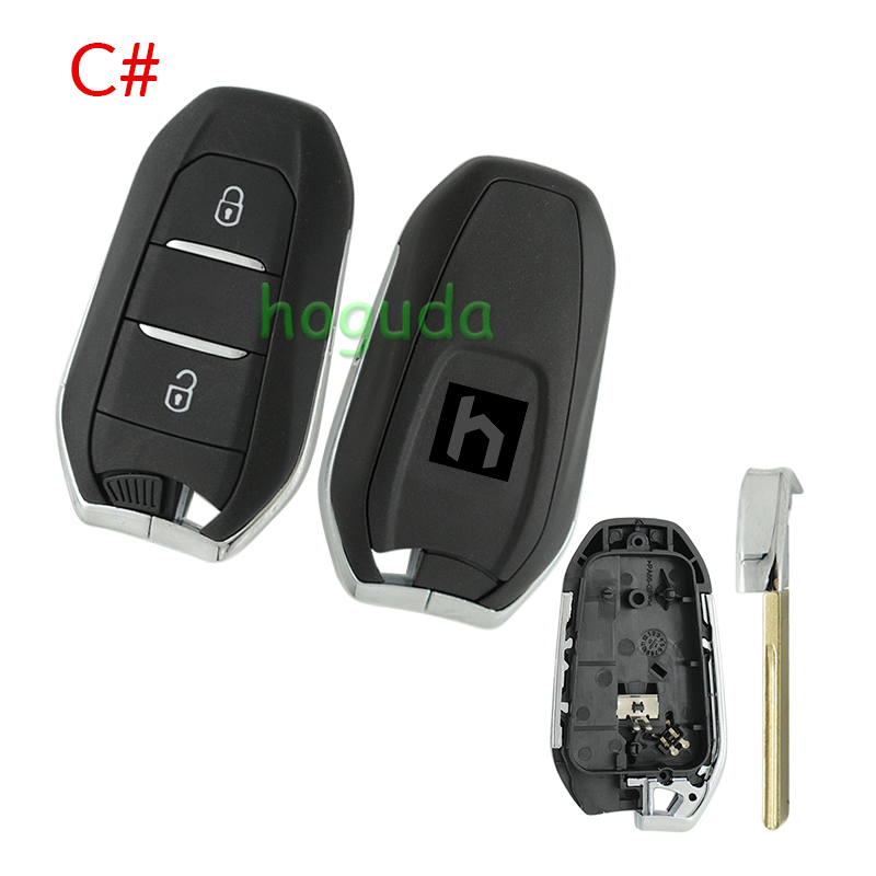 For Peugeot 3 button remote key blank with HU83 blade Please choose the button.