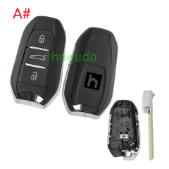 For Peugeot 3 button remote key blank with VA2 blade Please choose the button.