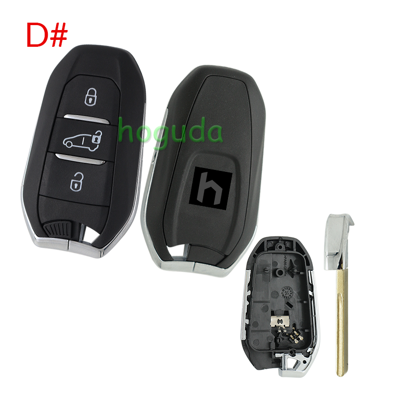 For Peugeot 3 button remote key blank with HU83 blade Please choose the button.