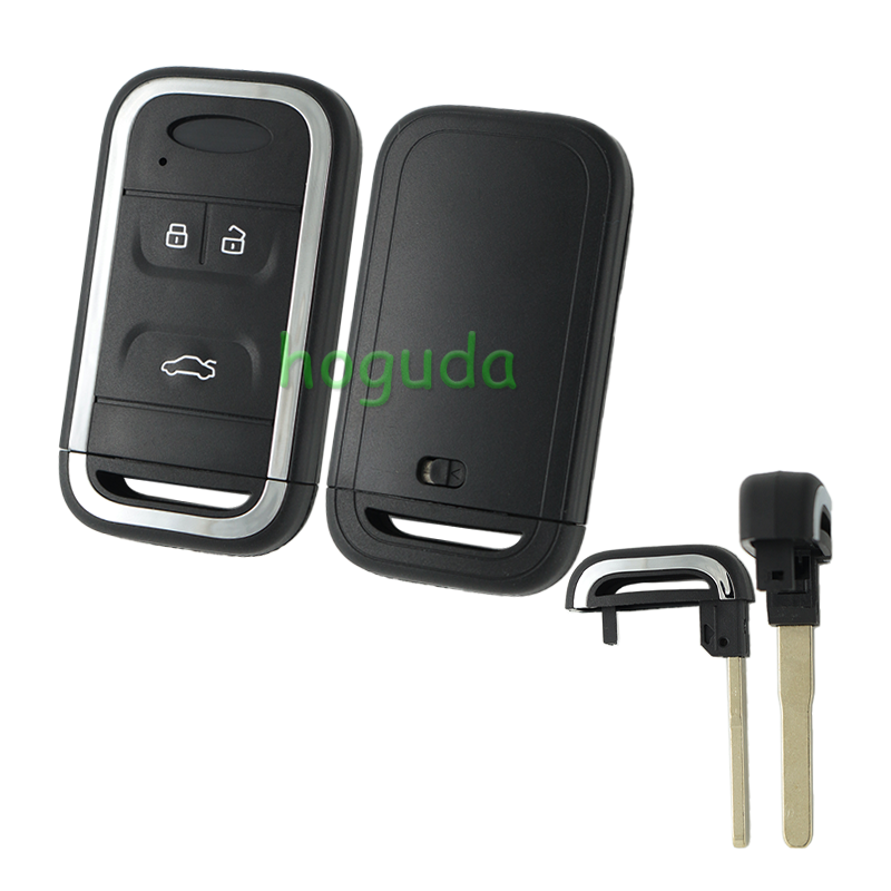 For Chery 3 button smart key with key blade