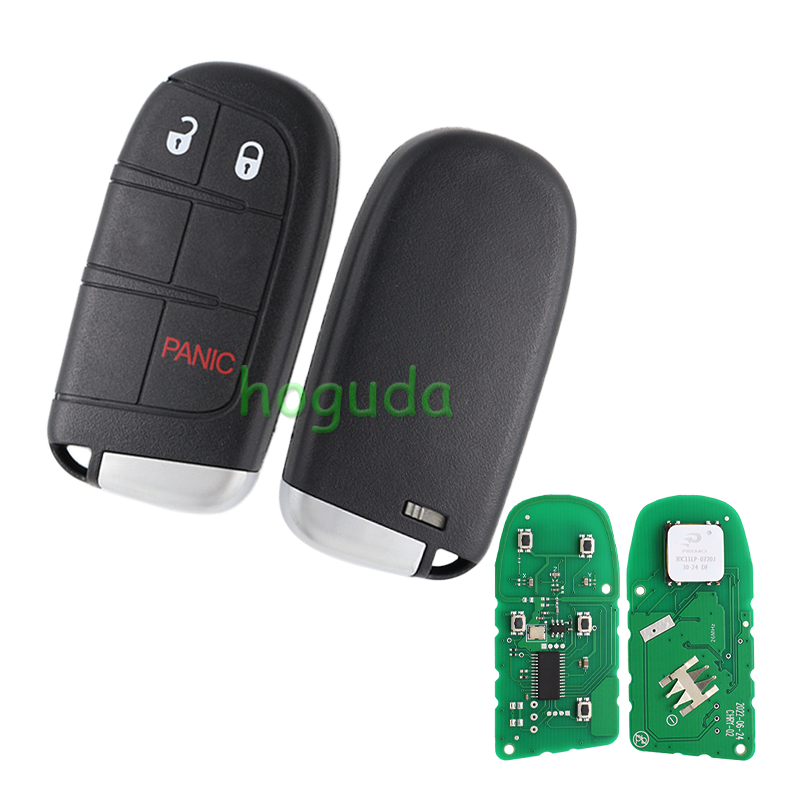 For Chrysler Grand Cherokee 2+1 button remote key with 433MHz ID46 Chip FCCID:M3N40821302