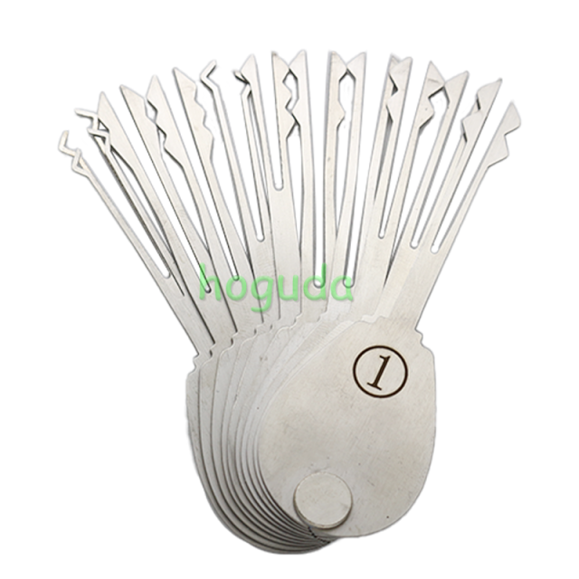 HUK 20 Piece Double Sided Padlock Picks Secure Studying Common And original Locks Professional Locksmith Test learning