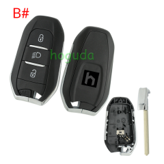 For Peugeot 3 button remote key blank with VA2 blade Please choose the button.