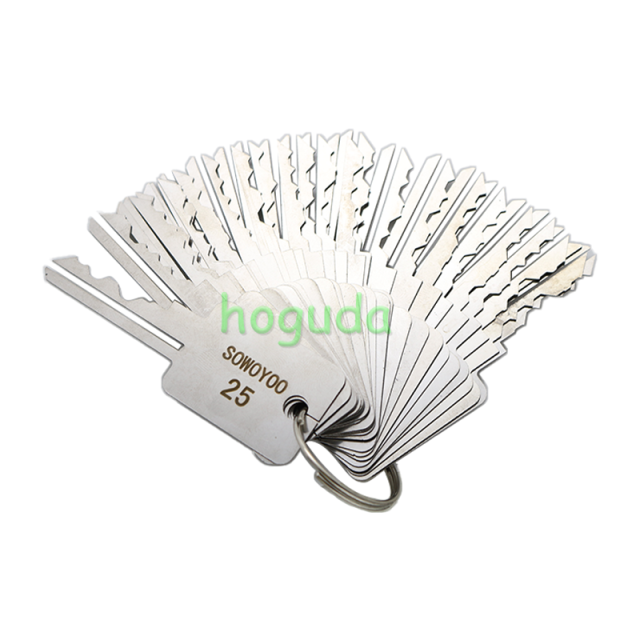 SOWOYOO Universal 48 In 1 Master Keys Set Power Key For Pad Lock Repairing Tools Locksmith Tools